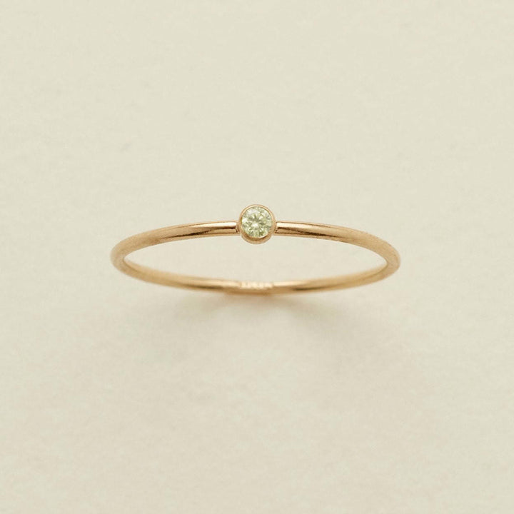 Olivenorma Birthstone Anello sottile per la nascita di 12 mesi