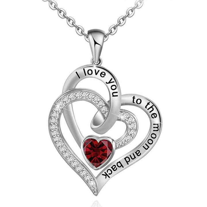 Collana con carta regalo Olivenorma Hearts and Hearts Birthstone - image 1