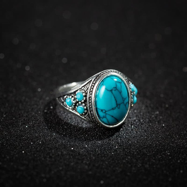 Anello retrò turchese Olivenorma