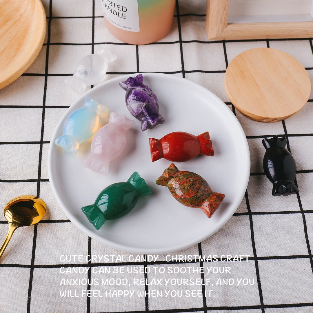 Ornamenti di cristallo natalizio Olivenorma caramelle, decorazioni in pietra preziosa 