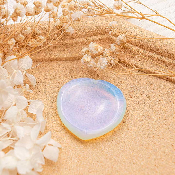 Pietra curativa per le preoccupazioni del cuore in opalite Olivenorma