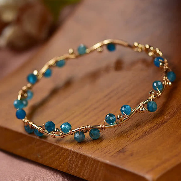 Bracciale di pietra preziosa di purificazione in pietra naturale Moroxite 