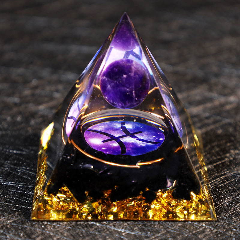 Olivenorma Ametista Palla Ossidiana Ghiaia Zodiaco Pesci Orgone Piramide 