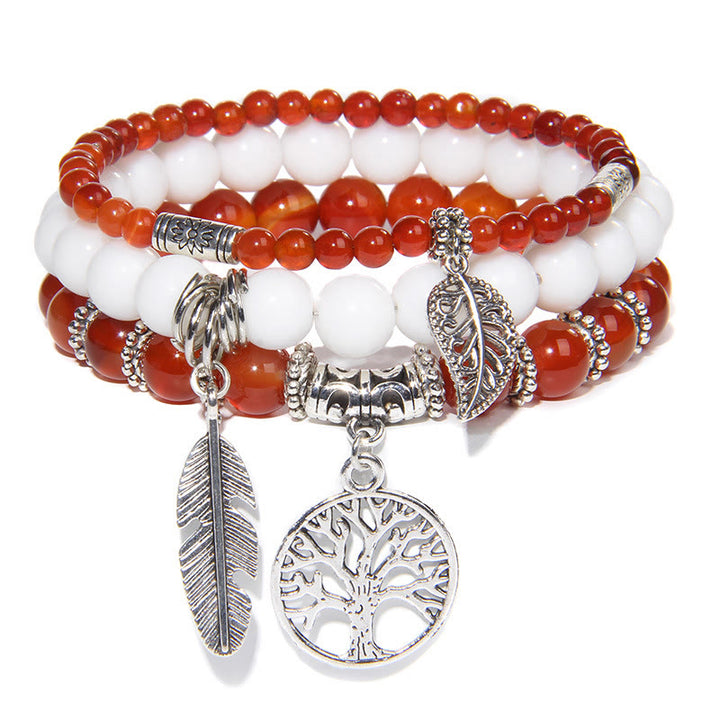 Olivenorma "Nature's Healing Moments" Set di bracciali Albero della vita da 3 pezzi 
