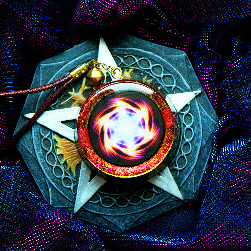 Olivenorma Maelstrom di Fuoco Metatronico Collana Orgone 