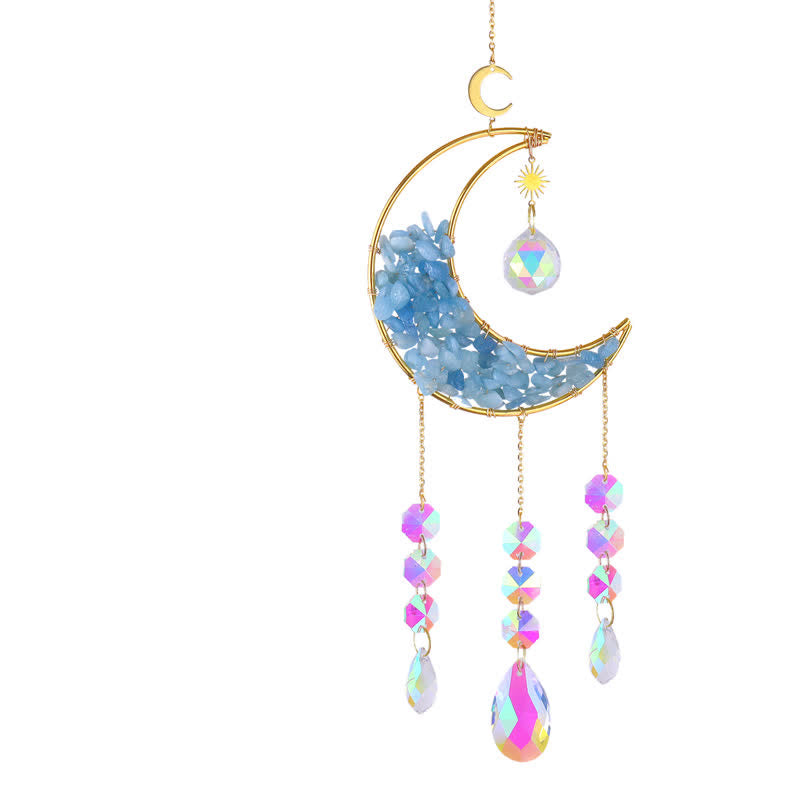 Olivenorma Moon Crystal Clessidra Campanello acchiappasole