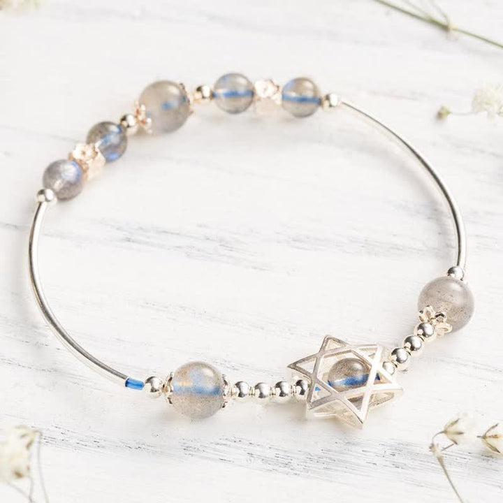 Bracciale Olivenorma Moonstone Esagramma