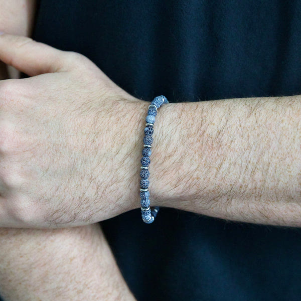 Bracciale Olivenorma in perline di agata invecchiata