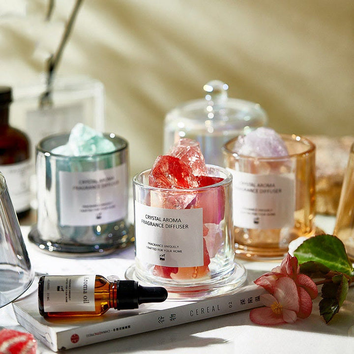 Olivenorma Diffusore di oli profumati Set regalo Aromaterapia di cristallo
