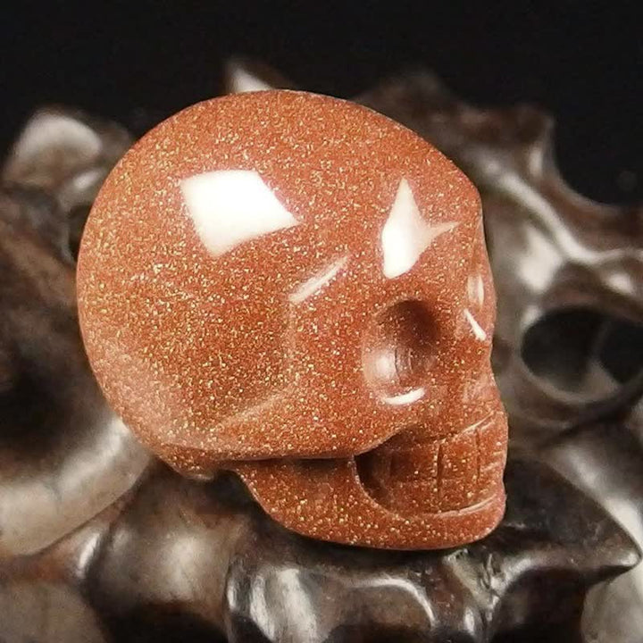 Decorazione di Halloween con teschio di cristallo naturale Olivenorma