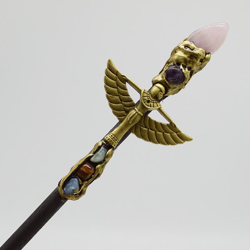 Bacchette di cristallo naturale di angelo strega Olivenorma