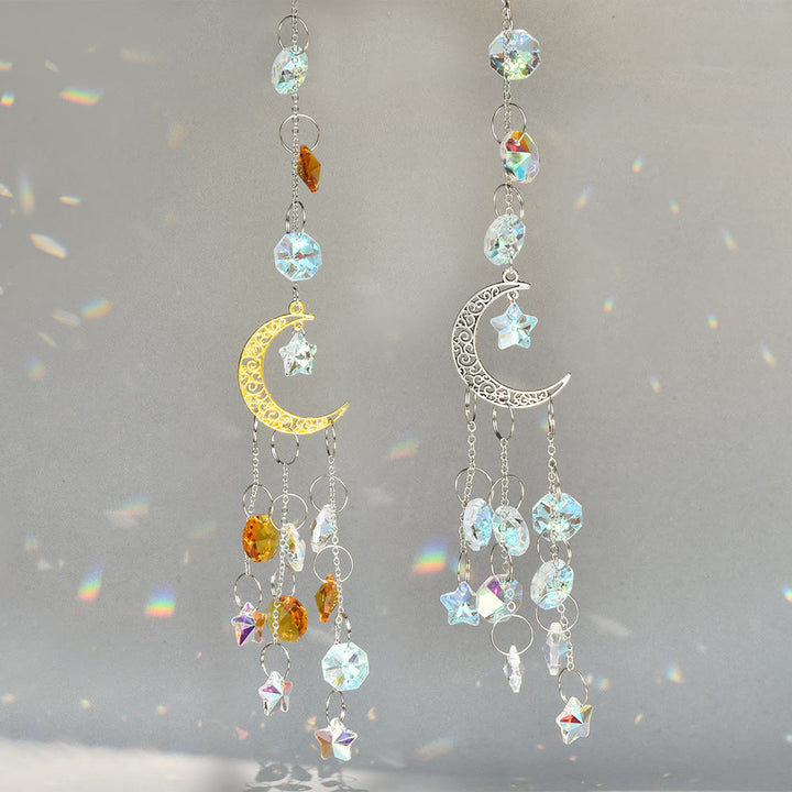 Olivenorma Moon Prism Crystal Suncatcher Campanello a vento 