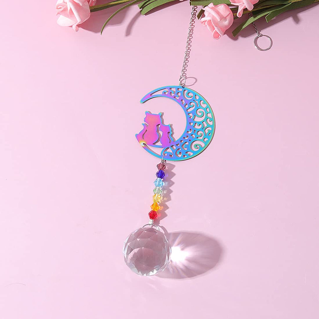 Olivenorma Clear Crystal Chakra Beads Hanging Wind Chime Suncatcher - image 22