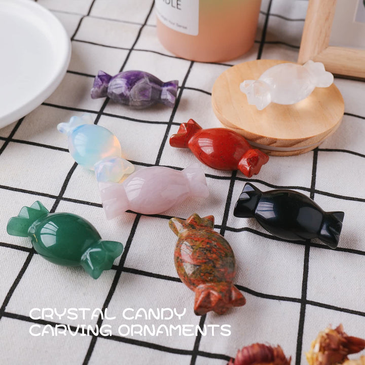 Ornamenti di cristallo natalizio Olivenorma caramelle, decorazioni in pietra preziosa 