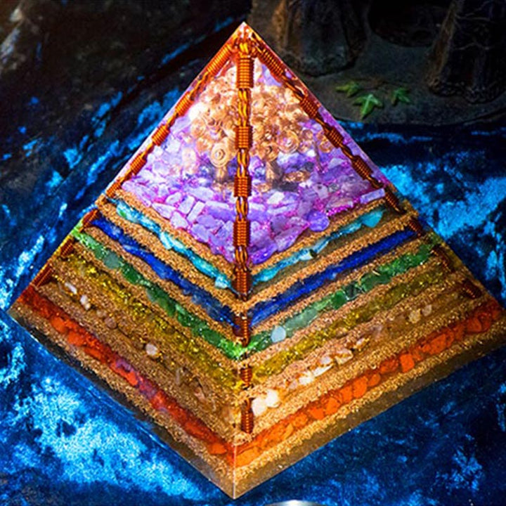 Olivenorma Chakra Albero della Vita Piramide Orgonica