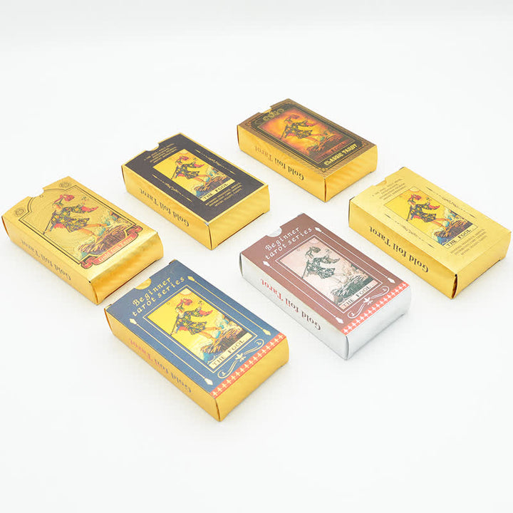 Olivenorma Carta dei Tarocchi in Lamina d'Oro Delicata