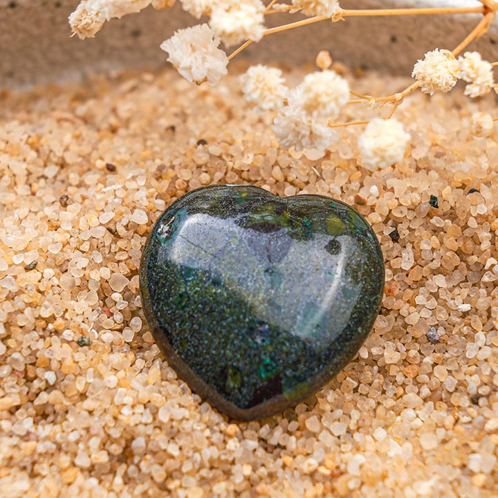 Olivenorma Unakite Crescita Spirituale Cristallo Cuore