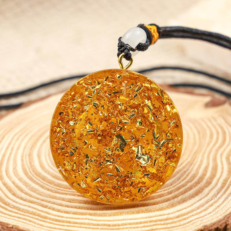 Collana Hamsa con citrino naturale curativo Olivenorma
