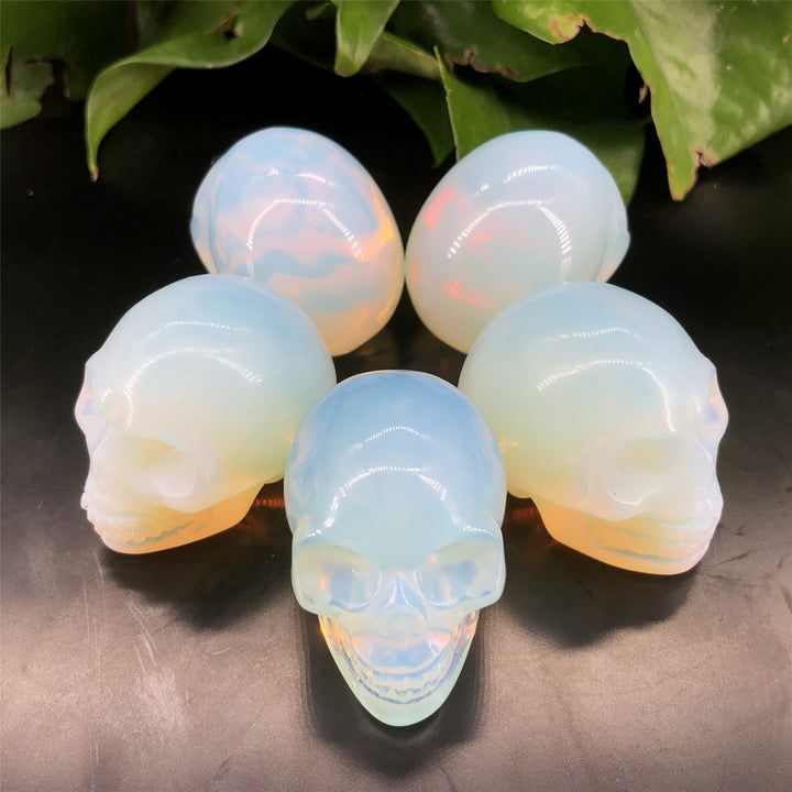 Decorazione teschio di cristallo opalite Olivenorma