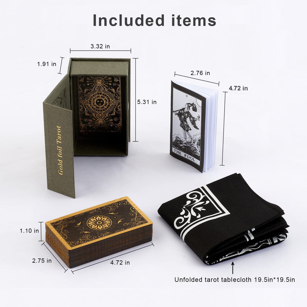 Olivenorma Bronzing Back Pattern Tarot Deck Set di carte