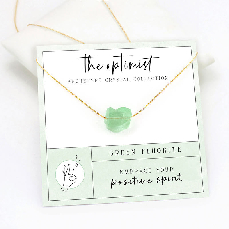 Collana con pietra preziosa grezza a taglio grezzo, regalo di gratitudine spirituale Olivenorma
