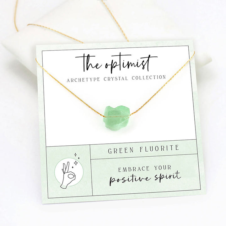 Collana con pietra preziosa grezza a taglio grezzo, regalo di gratitudine spirituale Olivenorma