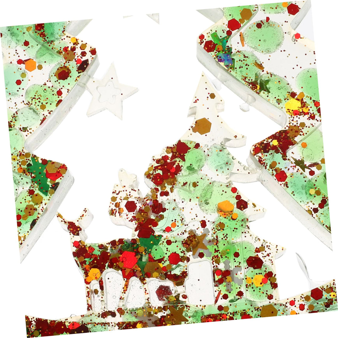 Decorazione per albero di Natale in resina di ghiaia di cristallo naturale Olivenorma 