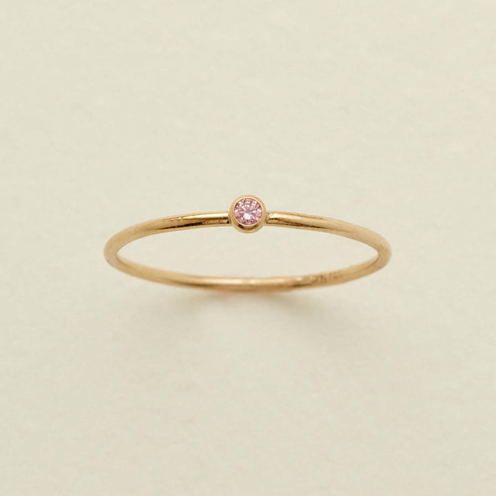 Olivenorma Birthstone Anello sottile per la nascita di 12 mesi