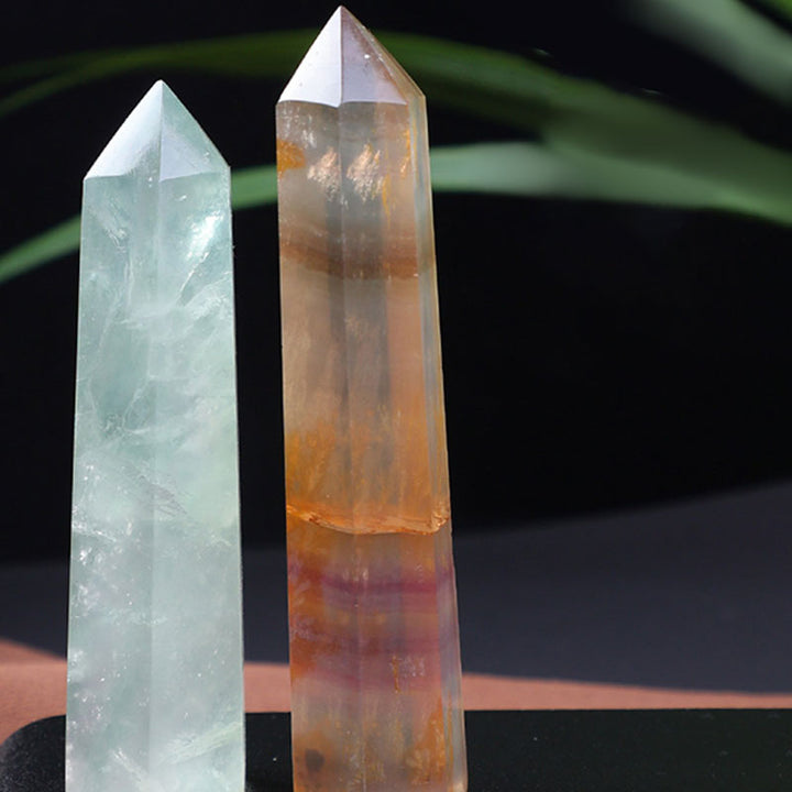 Bacchette di cristallo Reki crostale naturale di fluorite