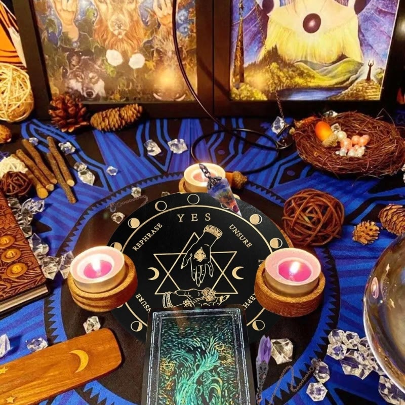 Olivenorma Il gioco del pendolo divinatorio in legno Carta dei tarocchi 