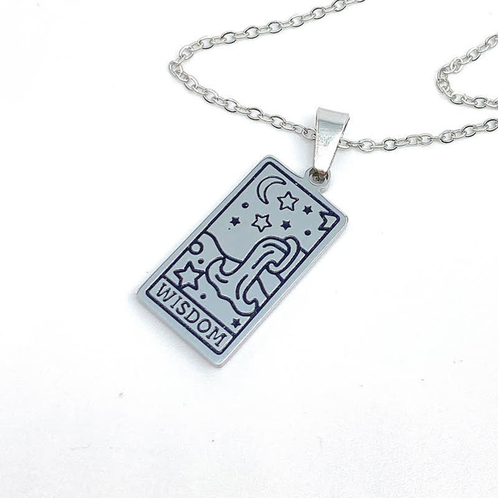 Collana vintage con tarocchi e fortuna Olivenorma