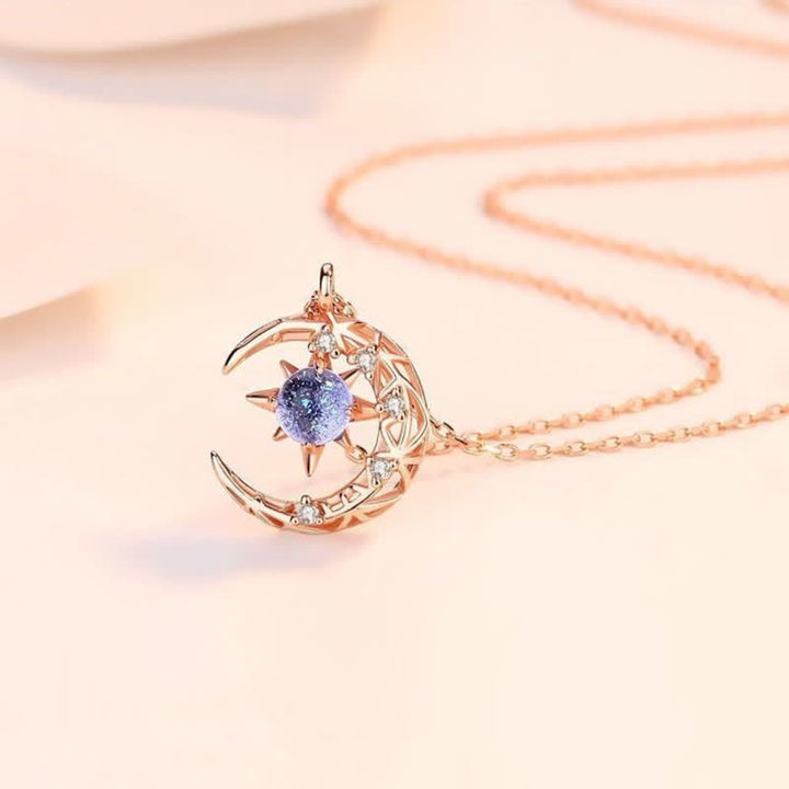 Collana Olivenorma Celestial Dainty Moon con pietra di luna