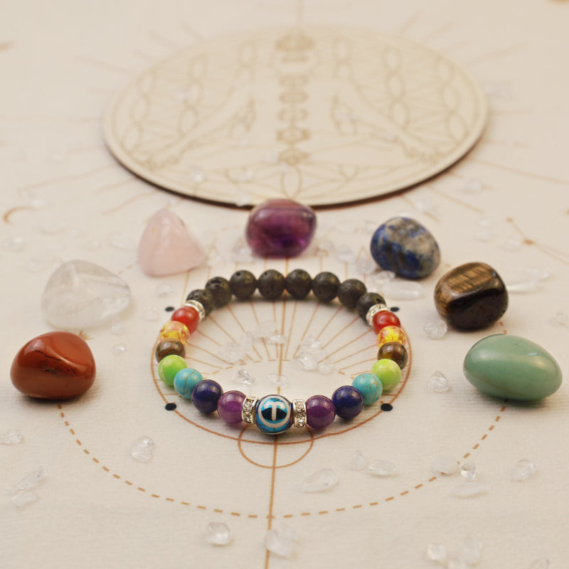 Braccialetto Olivenorma Chakra Dodici Zodiacali