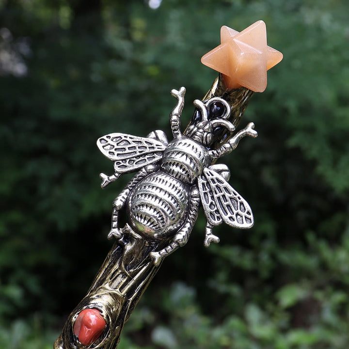 Bacchette di cristallo naturale Merkaba Chakra Olivenorma