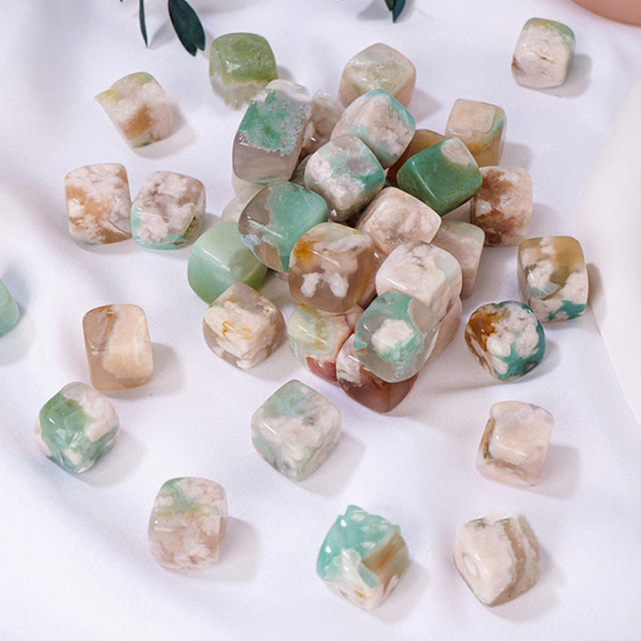 Cubo di cristallo di agata di ciliegio Olivenorma in pietra naturale