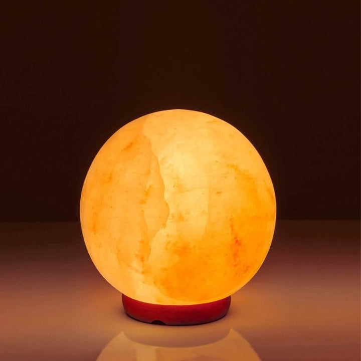 Lampada di sale rosa dell'Himalaya a forma di palla Olivenorma