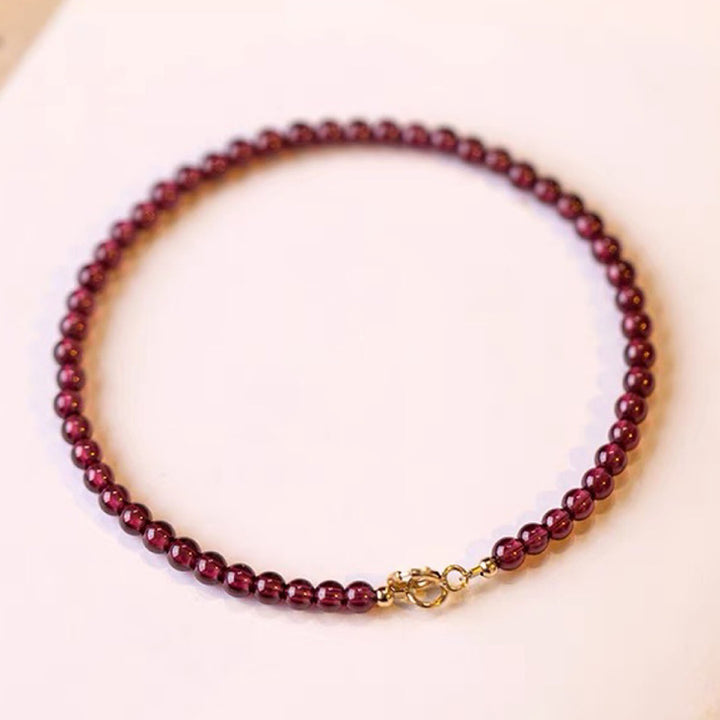 Amore eterno - Bracciale con pietra preziosa granata 