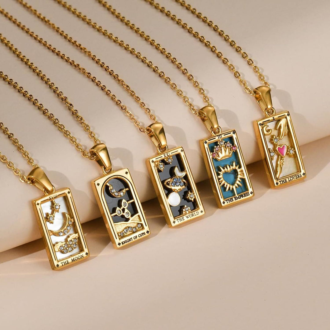 Olivenorma "Sun Lovers Star Moon" Tarocchi Collana Segno 