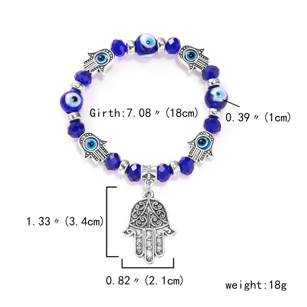 Olivenorma Evil Eye Hamsa Ciondolo Bracciale Zircone Epossidico