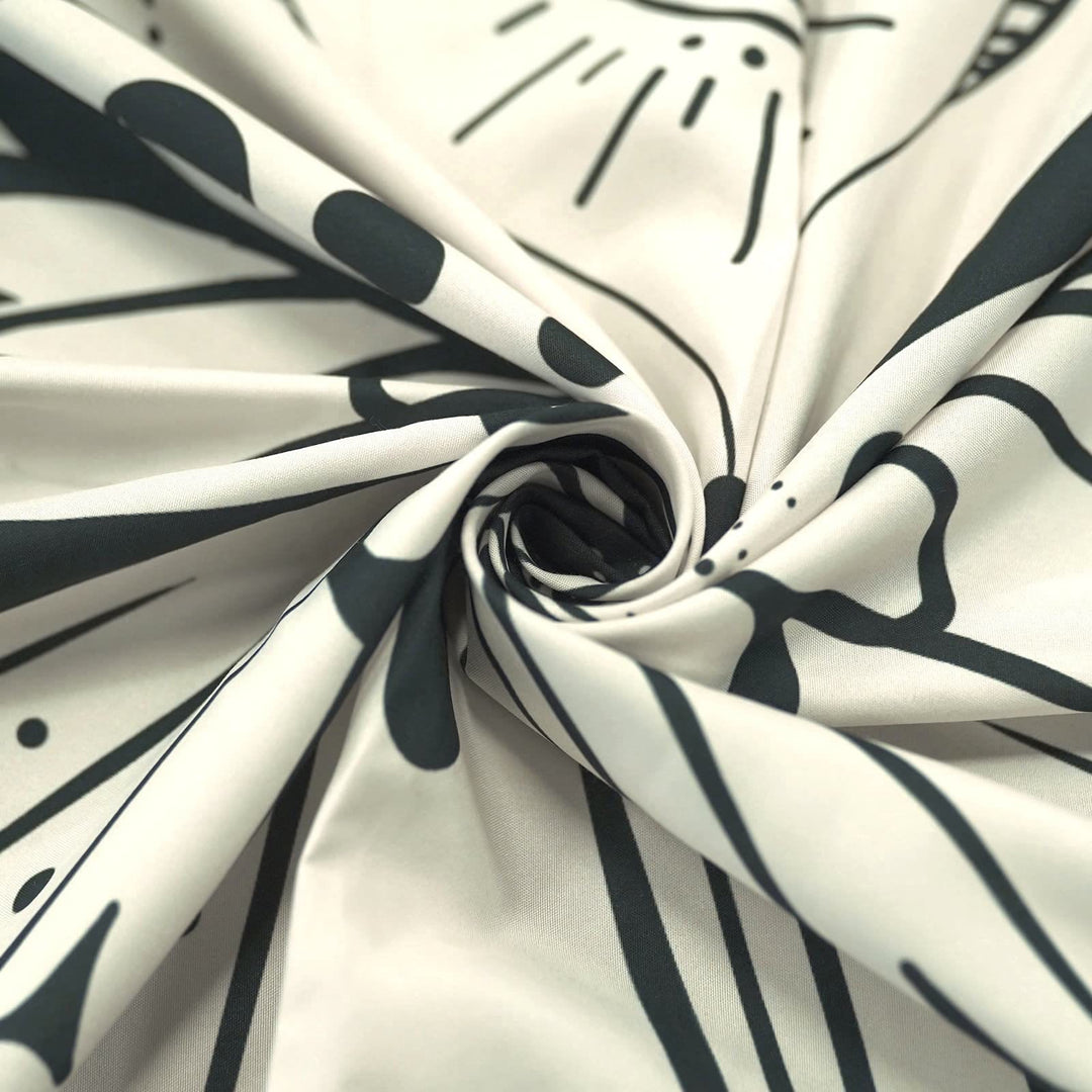 Olivenorma Farfalla Nera Luna Fiore Beige Arazzo