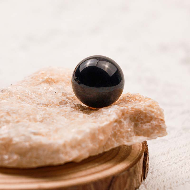 Sfera di cristallo di protezione in ossidiana Olivenorma