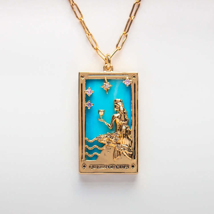 Collana Olivenorma Zircone Oro Placcato Tarocchi Olio Goccia