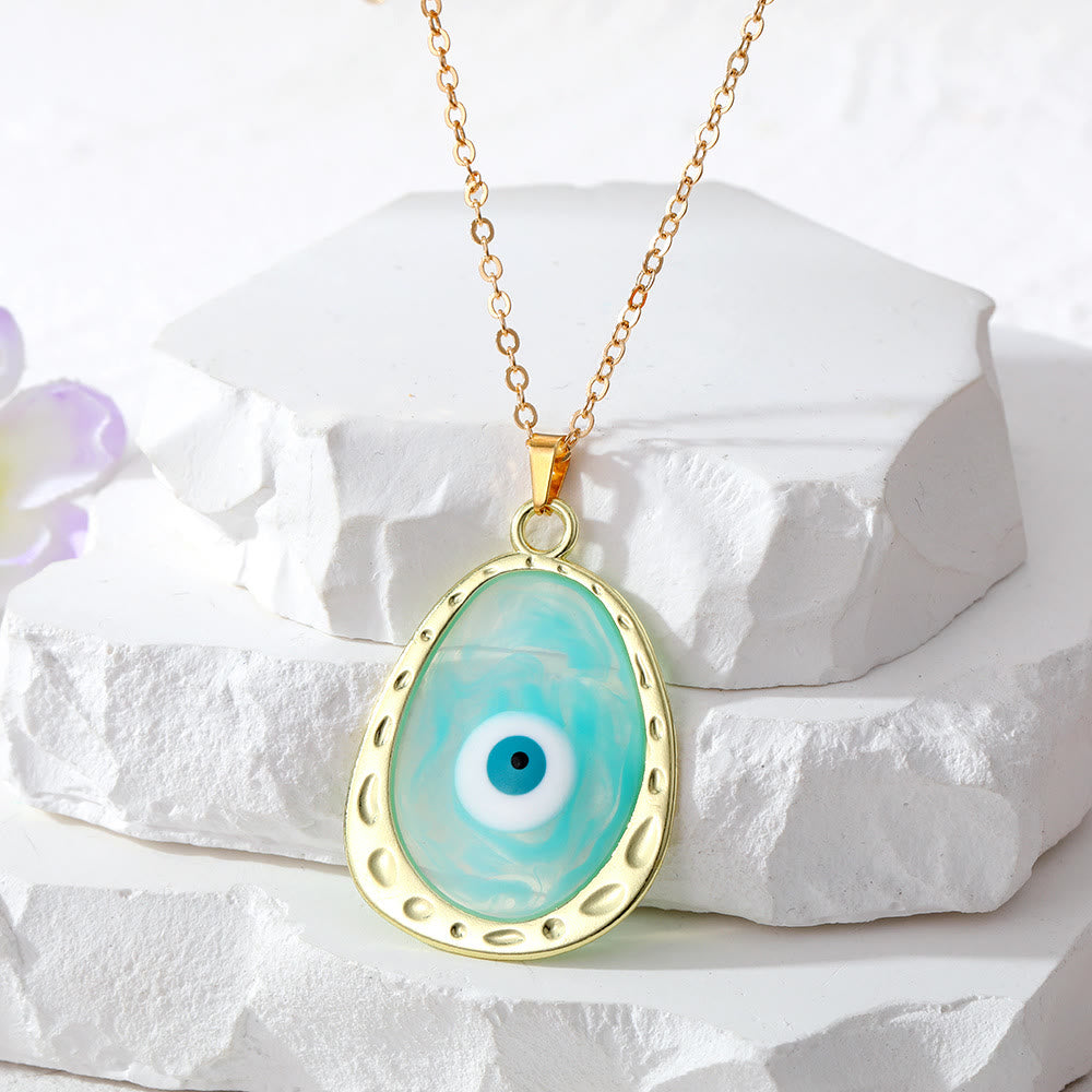 Collana con occhio malvagio multicolore Olivenorma Epoxy 