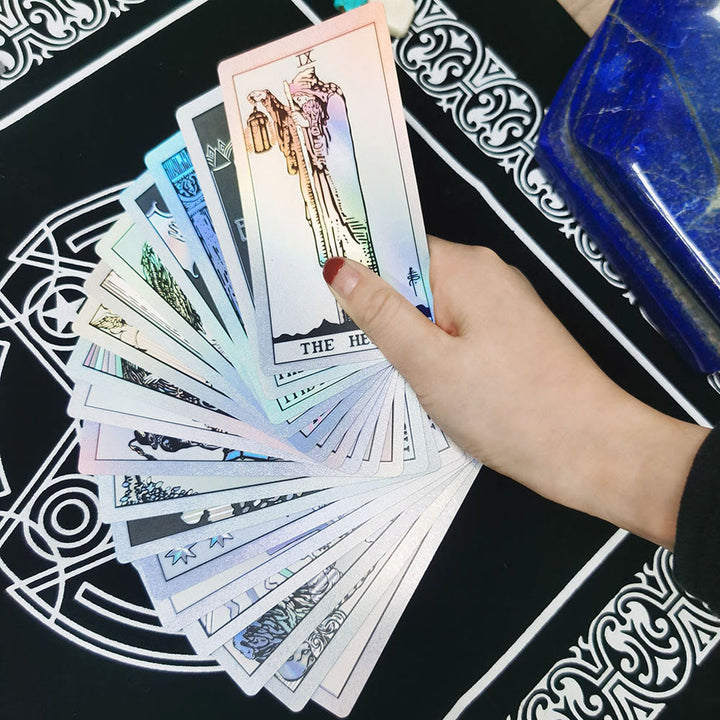 Olivenorma Bronzing Gold Foil Laser Bright Tarot Deck Carte