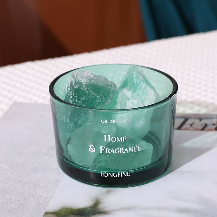 Olivenorma Fireless Diffusore Pietra Olio Essenziale Cristallo Lampada Aromaterapia