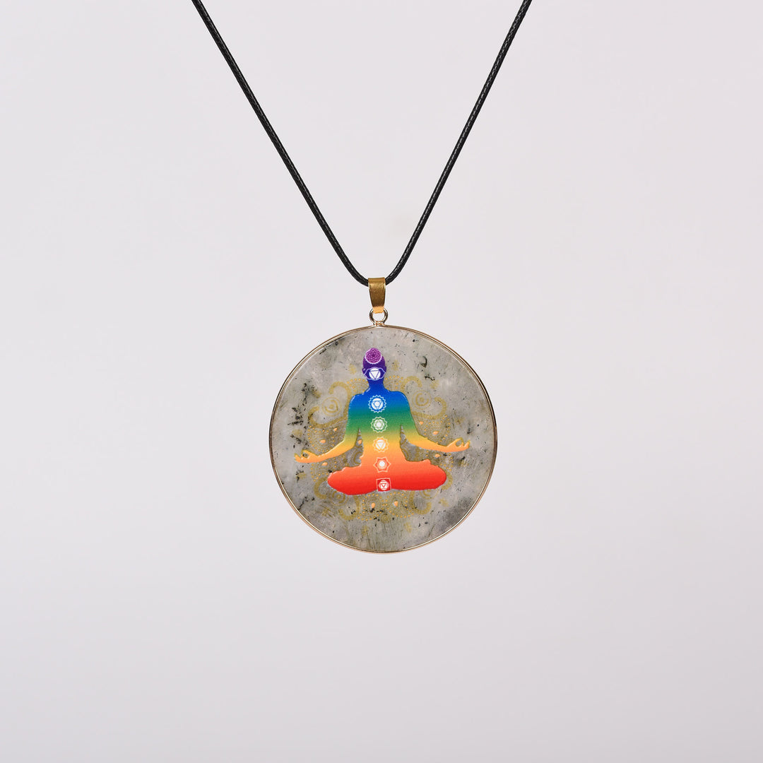 Collana Olivenorma Crystal Hamsa Chakra Albero della vita 