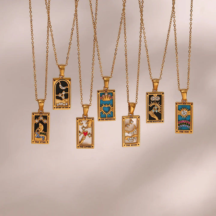 Olivenorma "Sun Lovers Star Moon" Tarocchi Collana Segno 