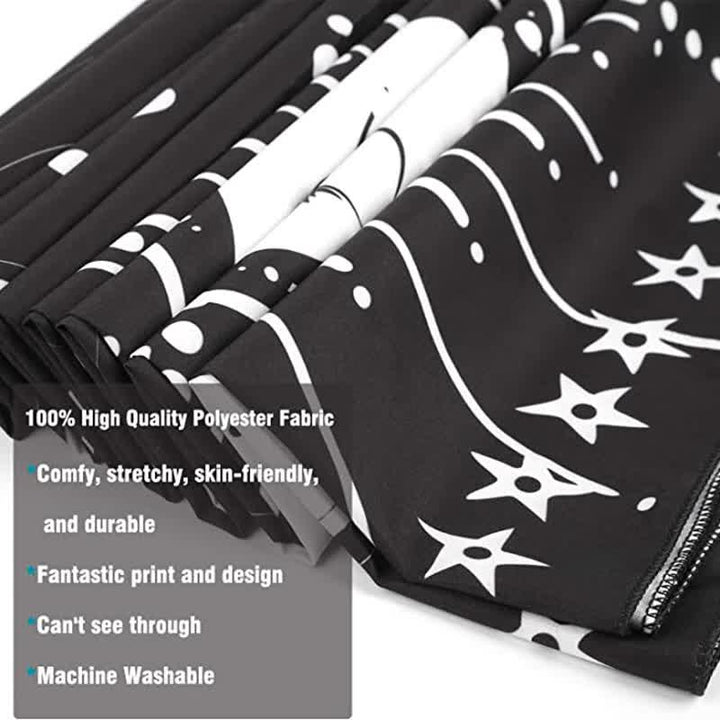 Olivenorma Sole e Luna Retro Art Yoga Arazzo da Parete