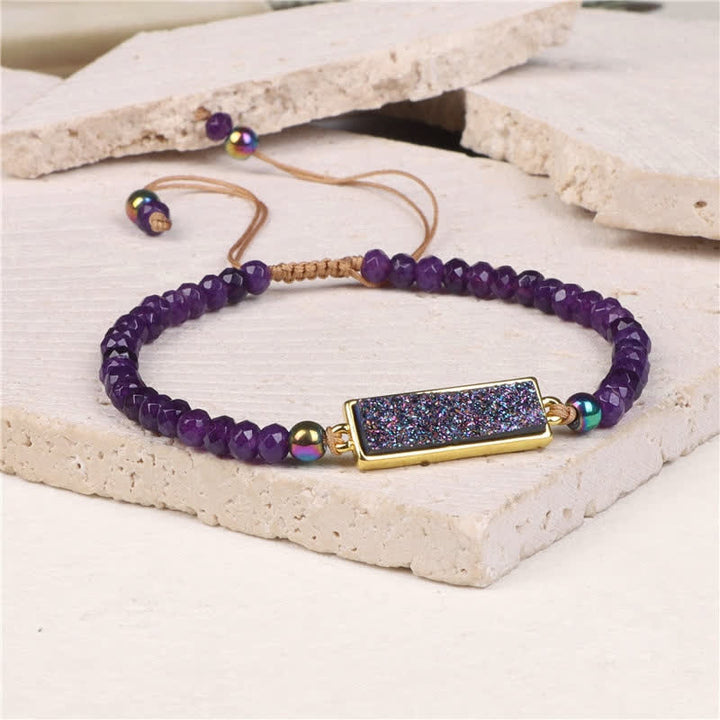 Bracciale in cristallo naturale sfaccettato Olivenorma 