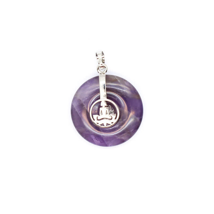 Collana con fibbia della pace in cristallo naturale Olivenorma e albero della vita